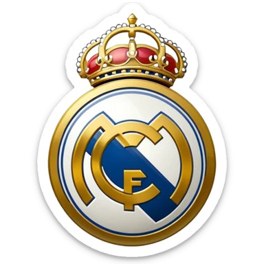 I want an emoji of real madrid logo of football and it should look realistic sticker