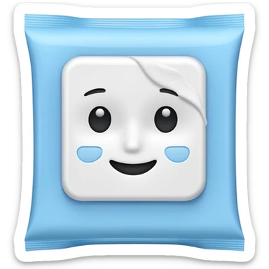 disposable face wipe emoji sticker