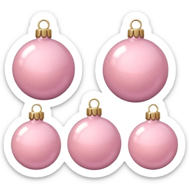the color is baby pink its still christmas themed and aesthetic sticker