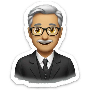 mature male in formal attire in Pakistan sticker