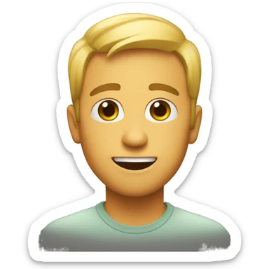 Emoji com choro tudo bugado sticker