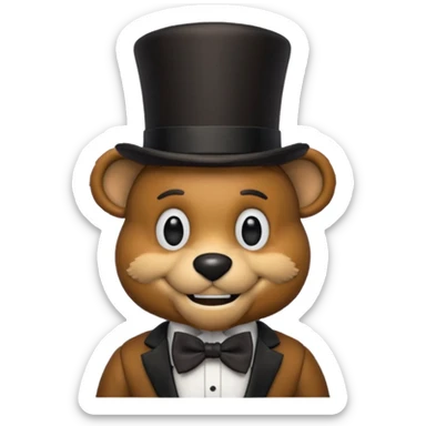 Freddy fazbear sticker