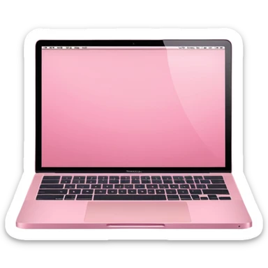 Create me a pink mabook desktop laptop screen sticker