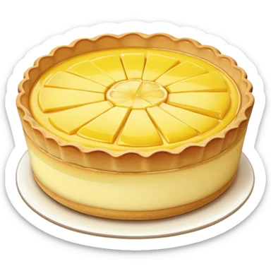 realistic lemon Tart sticker