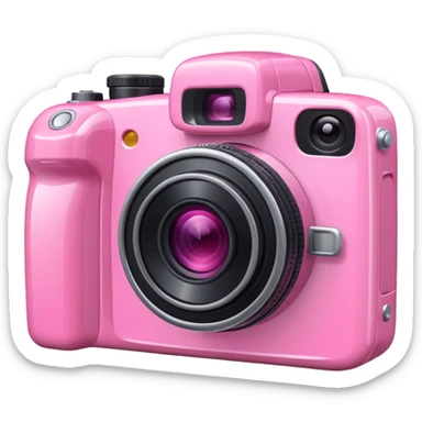 pink meet camera  sticker