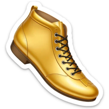 A golden goose shoe sticker