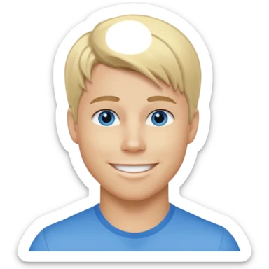Ashley Parker Angel blonde hair, blue eyes sticker