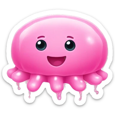 cute pink jellycat sticker
