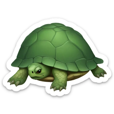 turtle who is depressive sticker