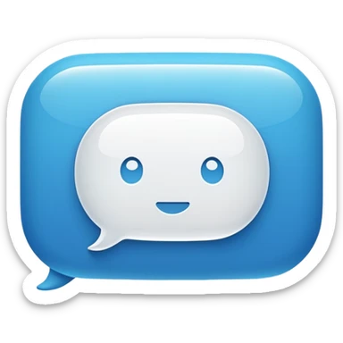 chat bubble iOS style (flat) sticker