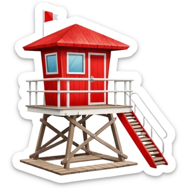 lifeguard station sticker