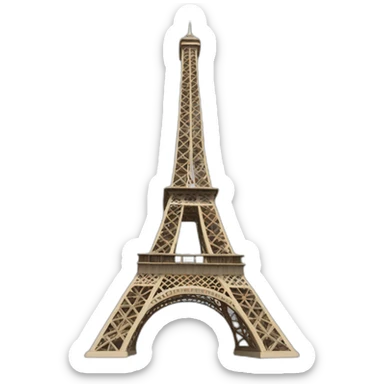 Eiffel tower from pisa sticker