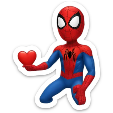spiderman-heart-gesture Download emoji sticker