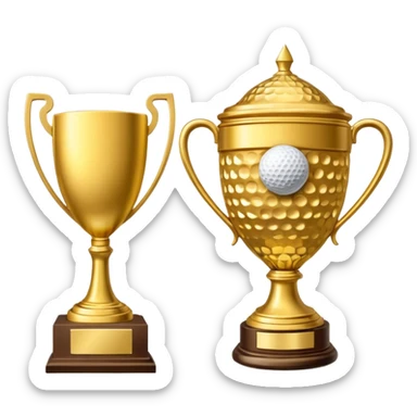 golf trophy sticker