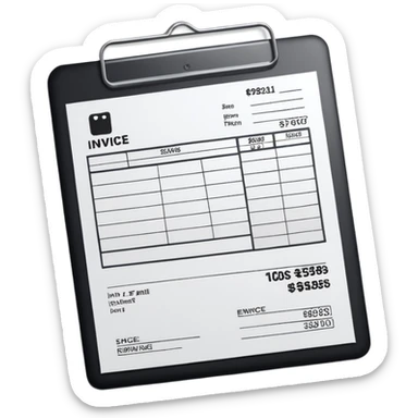 invoice sticker