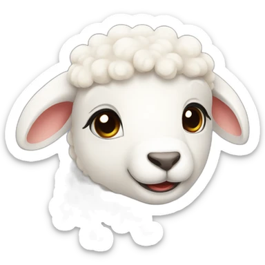 cute lamb sticker