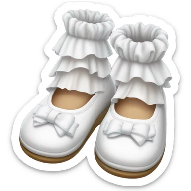 mary jane shoes and frilly white socks sticker