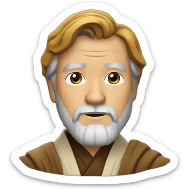 obi wan Kenobi old sticker