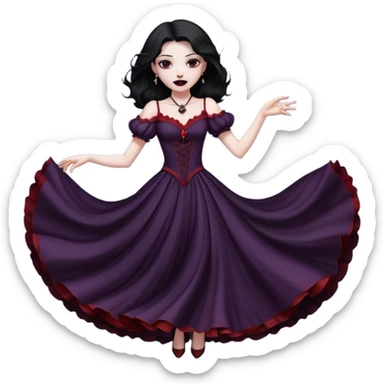 Vampire Girl dancing  sticker