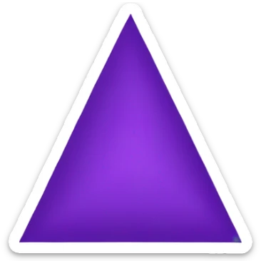 Purple triangle sticker