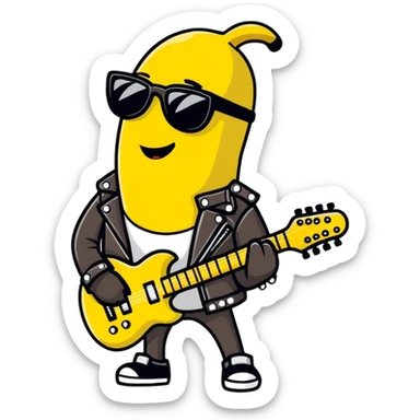 Rockstar banana  sticker