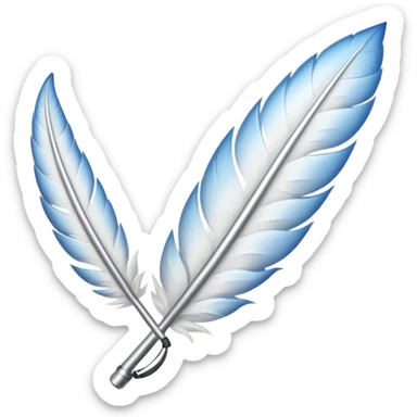 Une plume à écrire sticker