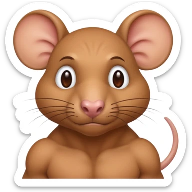 Rato fortão sticker