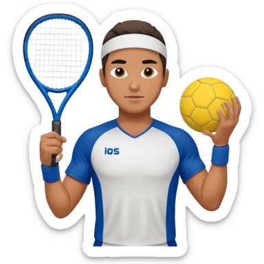 padel player latino sticker