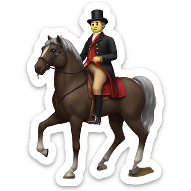Washington Irving riding headless horse sticker