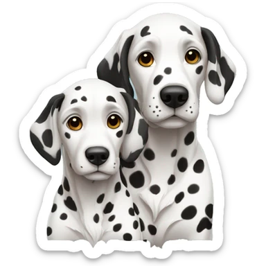 dalmata family sticker