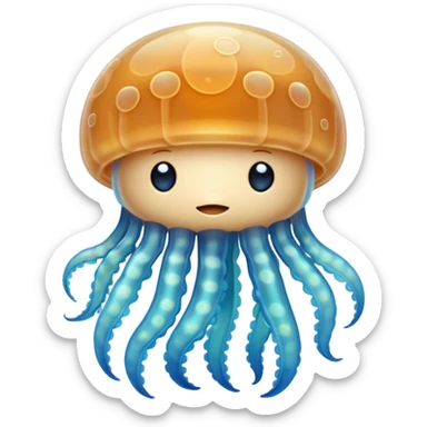 Baby jellyfish with unique design sticker