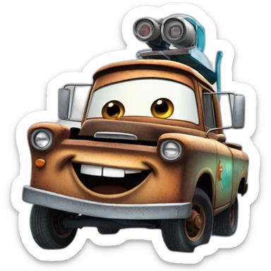 mater from cars on the ice rink sticker