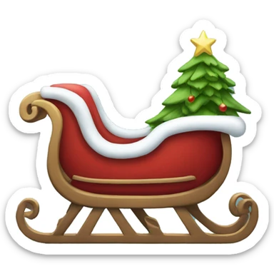 sleigh sticker
