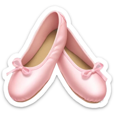 pastel pink ballet shoes sticker