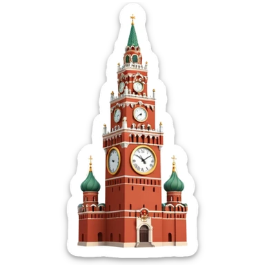 Spasskaya Tower Moscow sticker