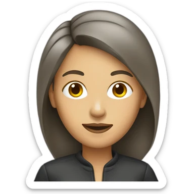 Journalist woman sticker