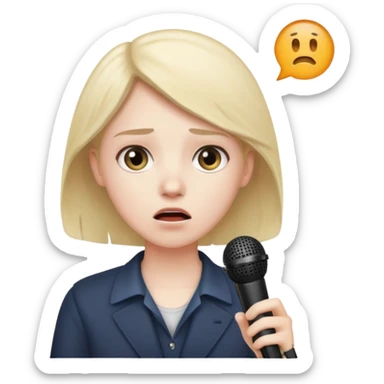 fear of public speaking  sticker