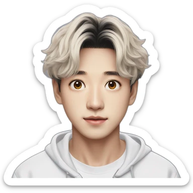 Jung kook from bts ultra realistic high quality sticker