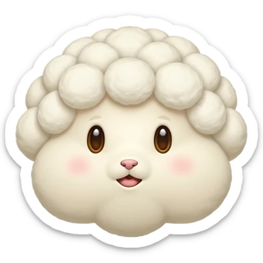 ivory puff sticker