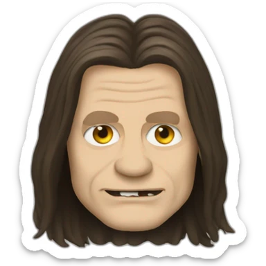ozzy osbourne head sticker