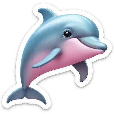 Pastel-pink-colors-dolphin sticker