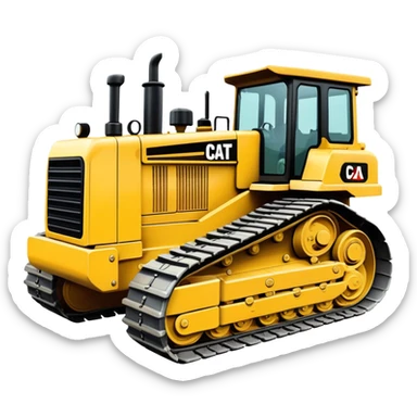 caterpillar dozer sticker