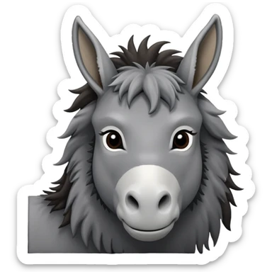 Donkey but in a Game Of Thrones Intro Sigil Form - in a square picture frame sticker