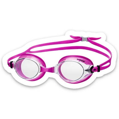 Speedo vanquisher swim goggles pink sticker