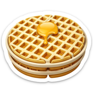 Waffle fries sticker