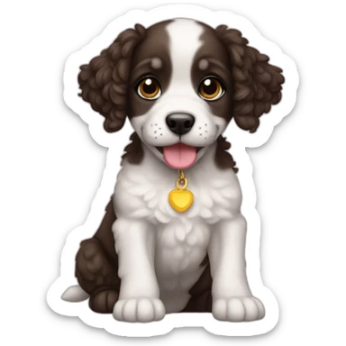 pudle puppy sticker