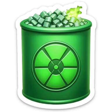 nuclear waste sticker