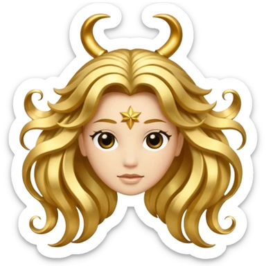 horoscope hair ornament sticker