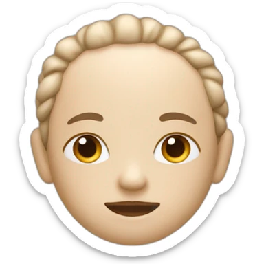 Create an emoji that conveys a sense of calm and relaxation. Use soothing colors and gentle expressions to make it comforting and stress-relieving." sticker