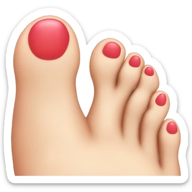Toes sticker